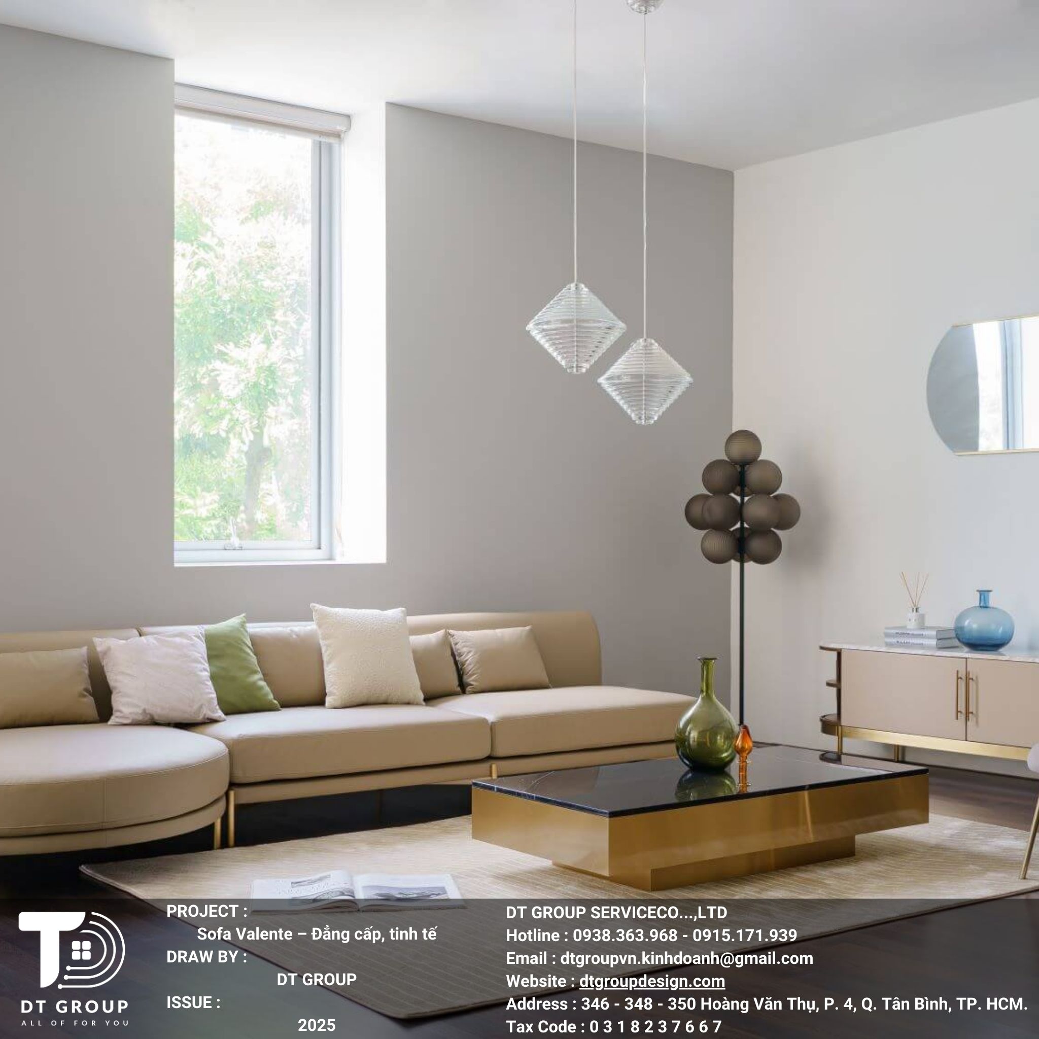 Sofa Valente mang phong cách sang trọng, mạnh mẽ