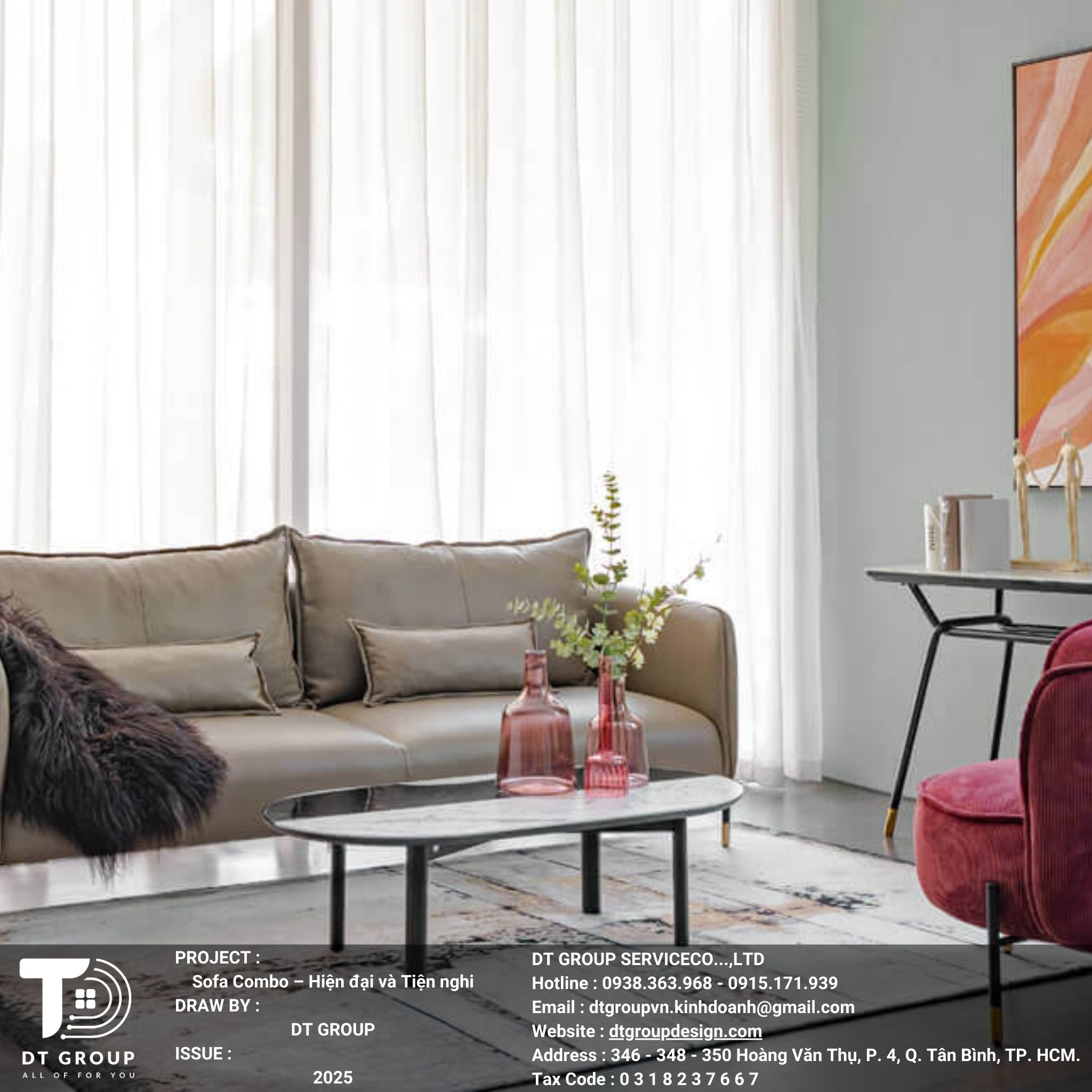 Sofa Combo là sự kết hợp giữa thẩm mỹ và tiện ích